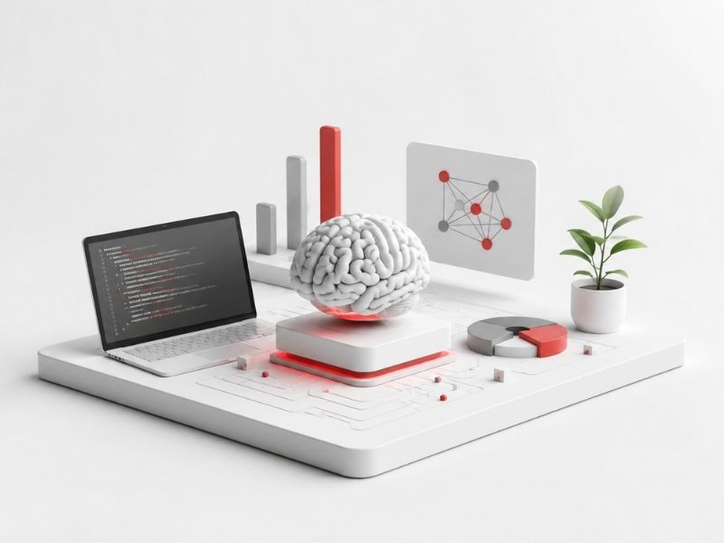 Artificial Intelligence and Machine Learning training program at InnoNexus Mohali featuring neural networks, predictive analytics, Python programming, and practical AI learning concepts